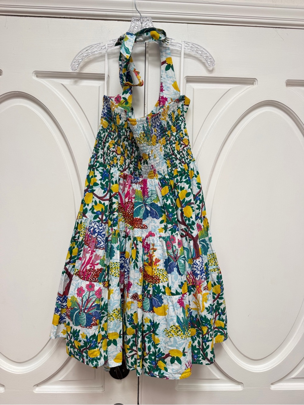 Celandine Anthropologie Multicolor Floral Halter Dress XL - Picture 6 of 7